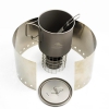 TOAKS Titanium Siphon Alcohol Stove with Wire Frame