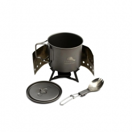 TOAKS Ultralight Titanium Cook System with solid Alcohol stove
