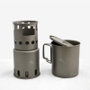 TOAKS Titanium Backpacking Wood Burning Stove - small