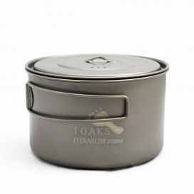 TOAKS LIGHT Titanium 700ml Pot with 115mm Diameter