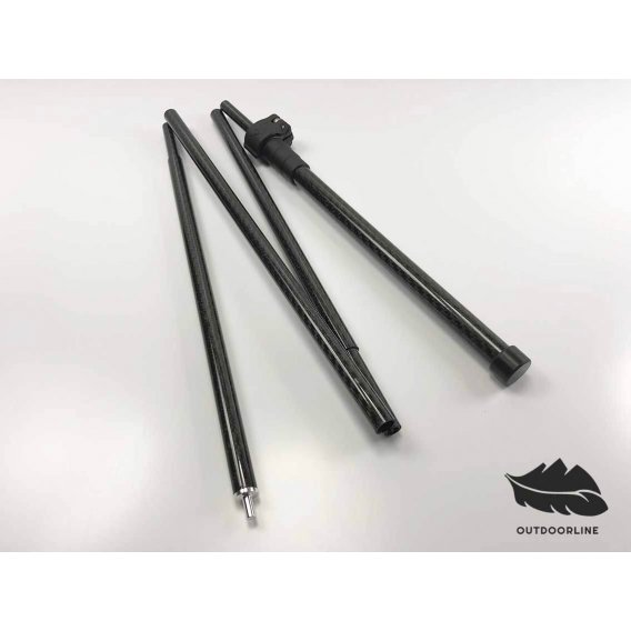 RUTA LOCURA universal Carbon Fiber Tent pole 114cm - 135cm (45’’ - 53’’)