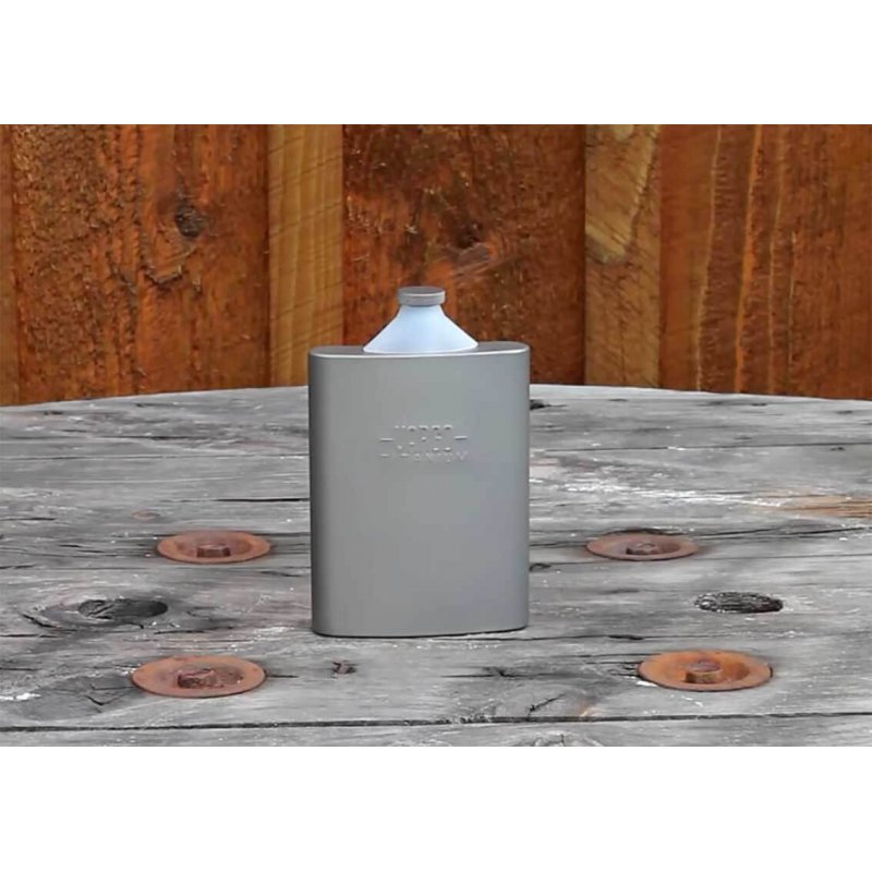 VARGO Titanium Funnel Flask Flachmann Outdoor Survival 