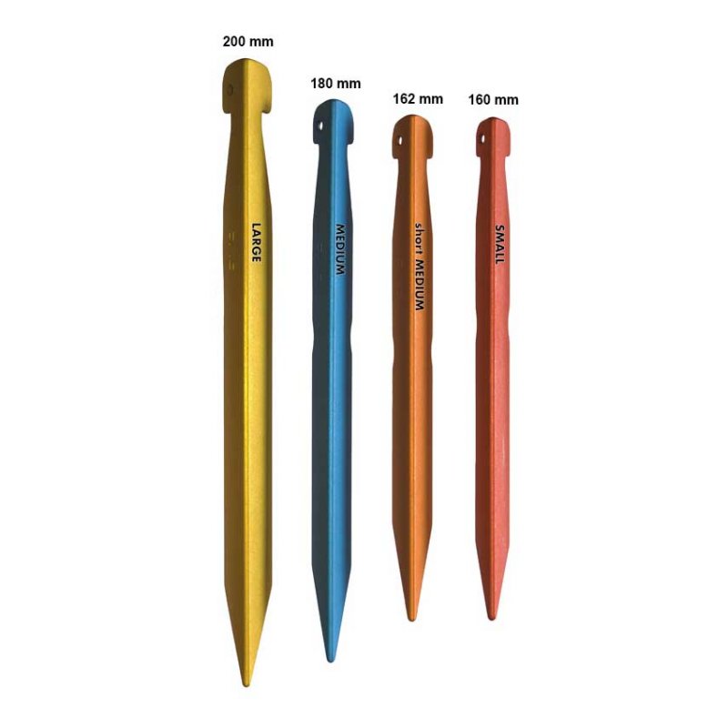 Dac V-Best tent stakes 4 sizes ultralight /& super-strong performance engineered by the premier tent pole maker