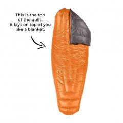 Enlightened Equipment Revelation Quilt 30°F with draft collar