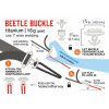 DUTCHWARE Titanium Beetle Buckle Suspension