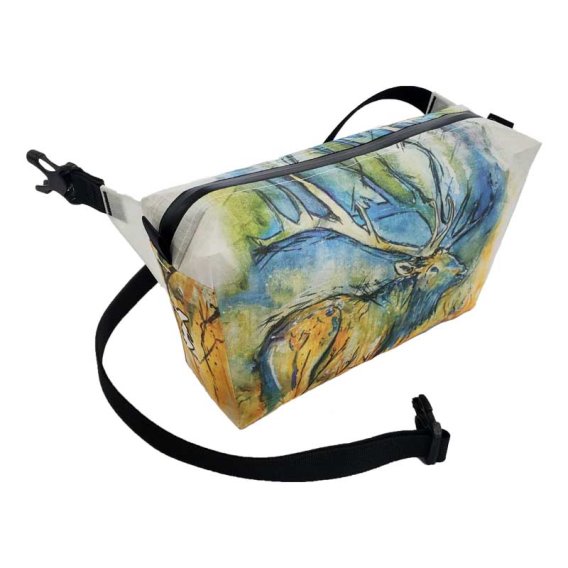 HIGH TAIL DESIGNS Watercolor Ultralight Fanny Pack v1.5 Elk & Rabbit