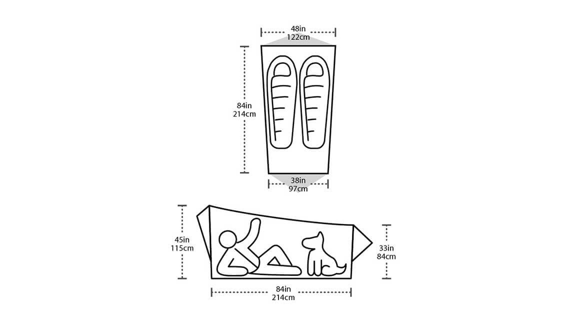 Big Agnes Scout 2 Platinum measurements