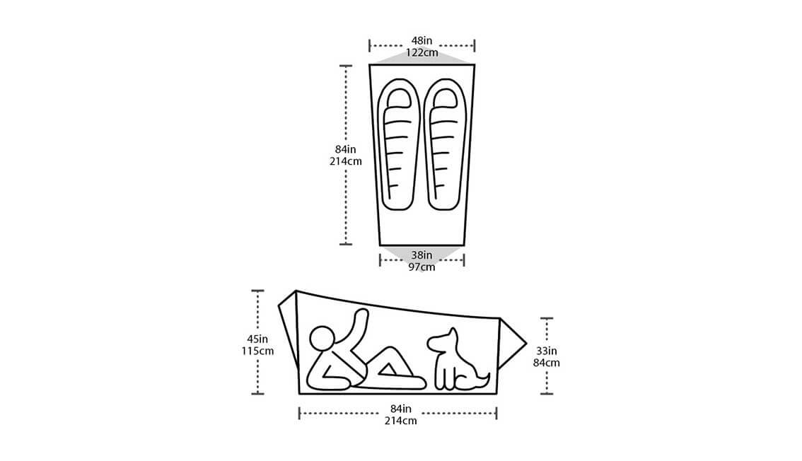 Big Agnes Scout 2 Platinum measurements