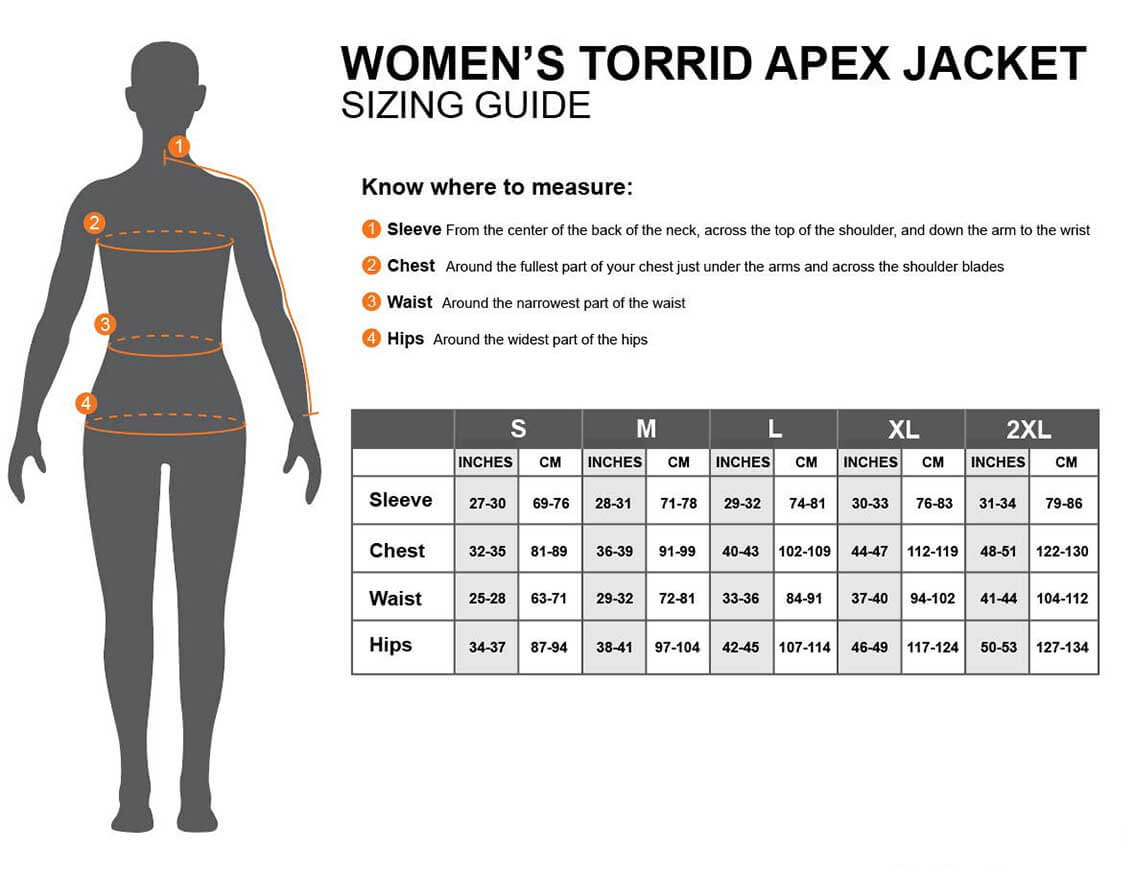 Torrid Apex Womens measurements