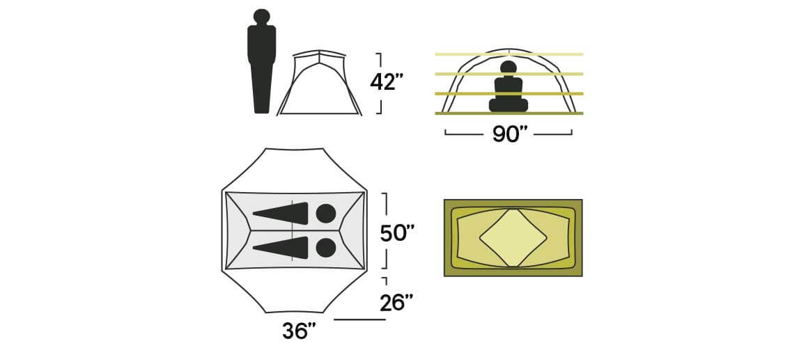 Nemo Dagger OSMO 2P sizing