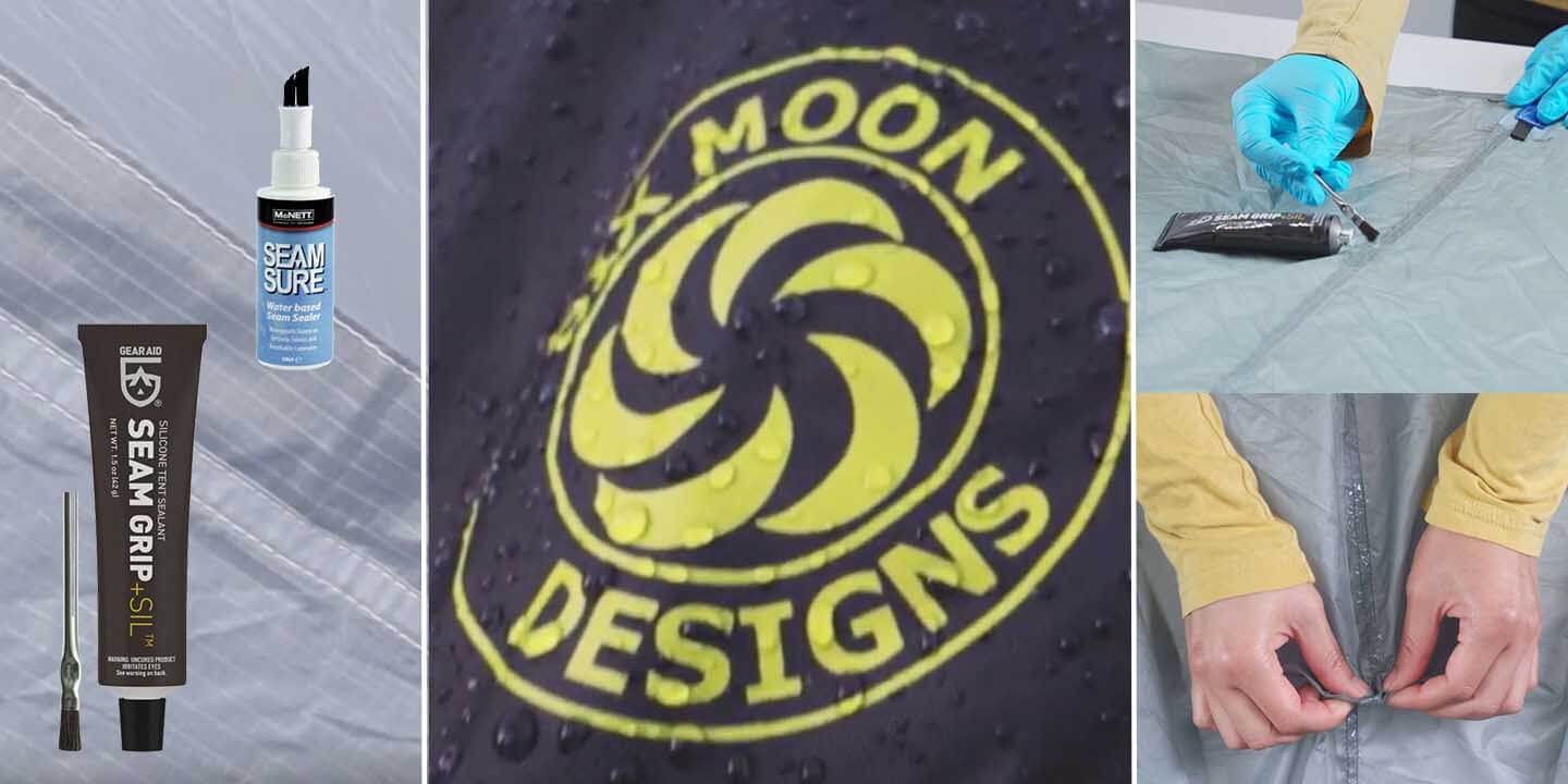 Seam Sealing according to Six Moon Designs