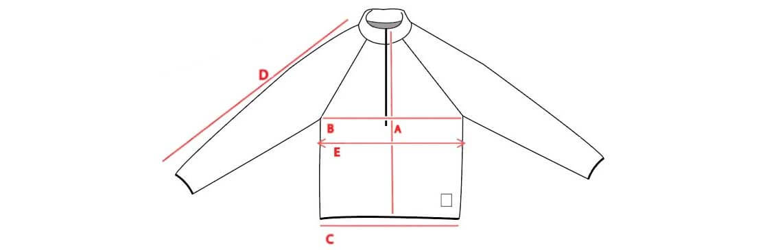 Size chart crewneck