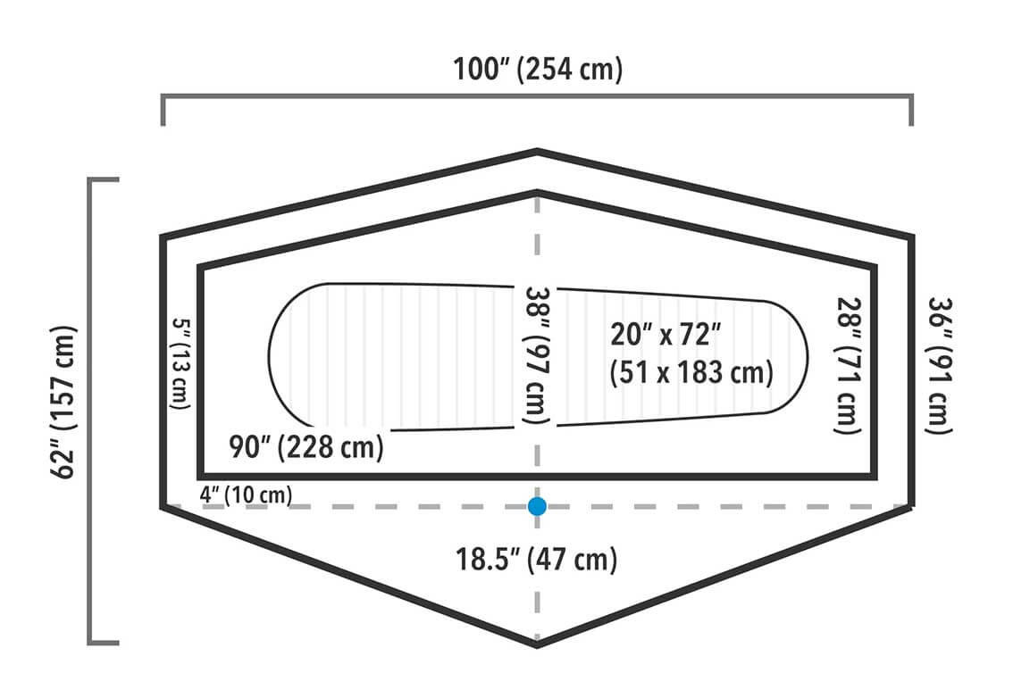 Zpacks Plex Solo tent dimensions