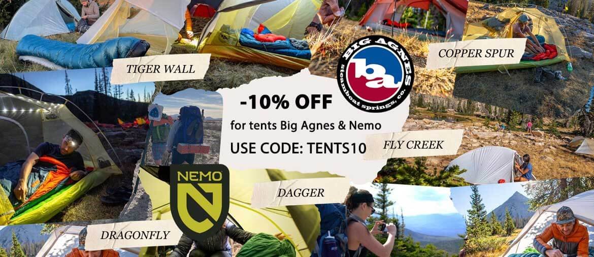 Big Agnes & Nemo Tents discount